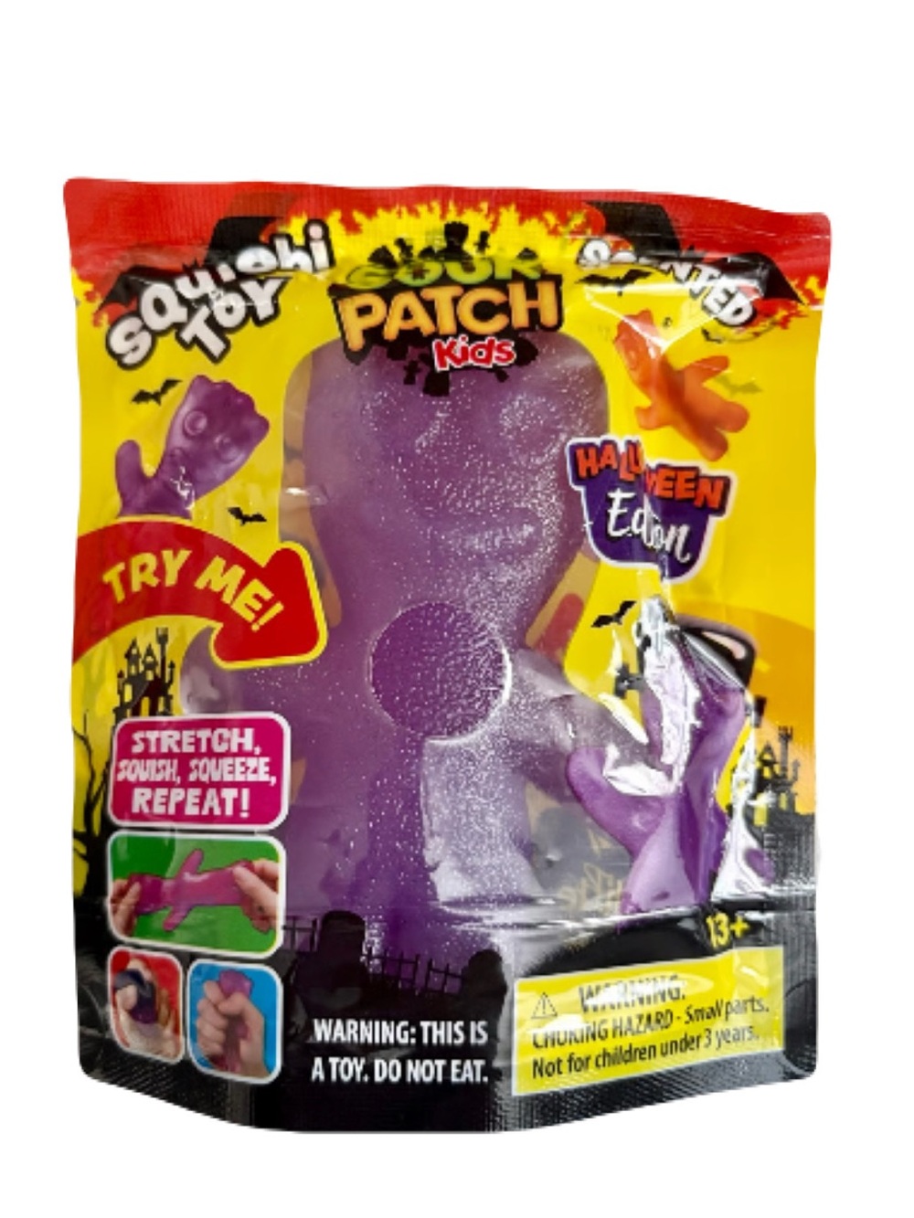 Sour Patch Kids Halloween Edition Scented Squishy Toy Purple NEW